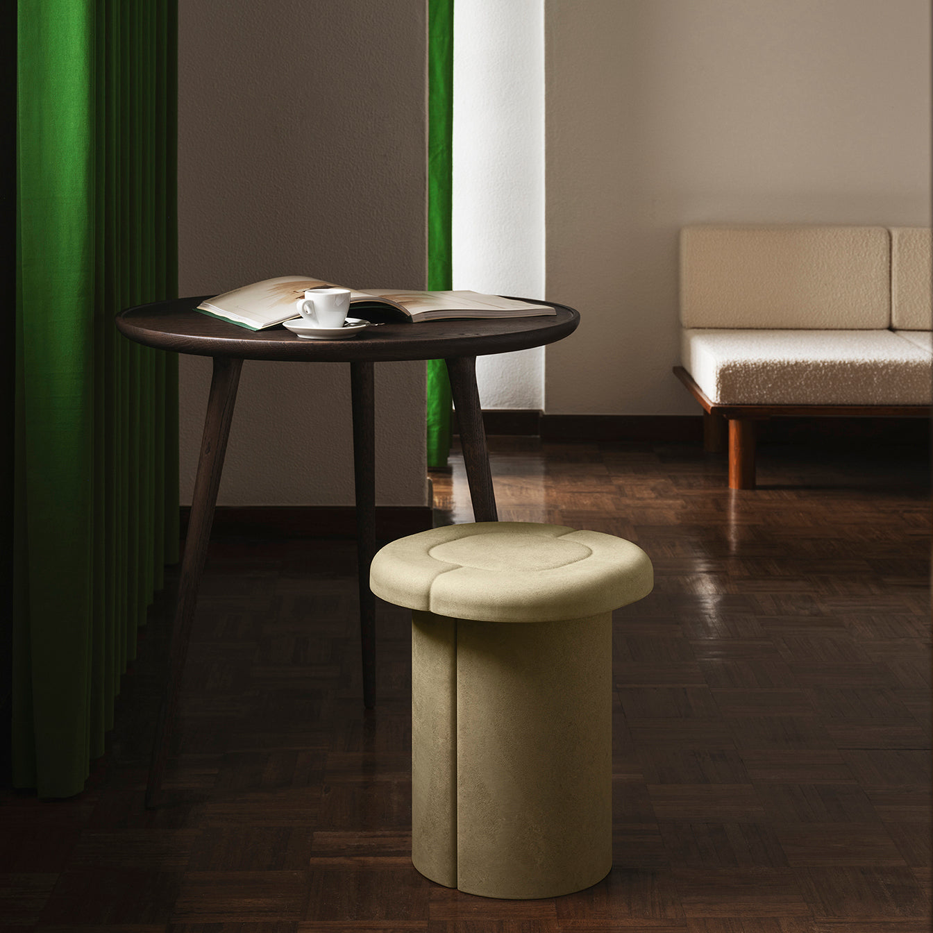 Alder Stool | Light Green