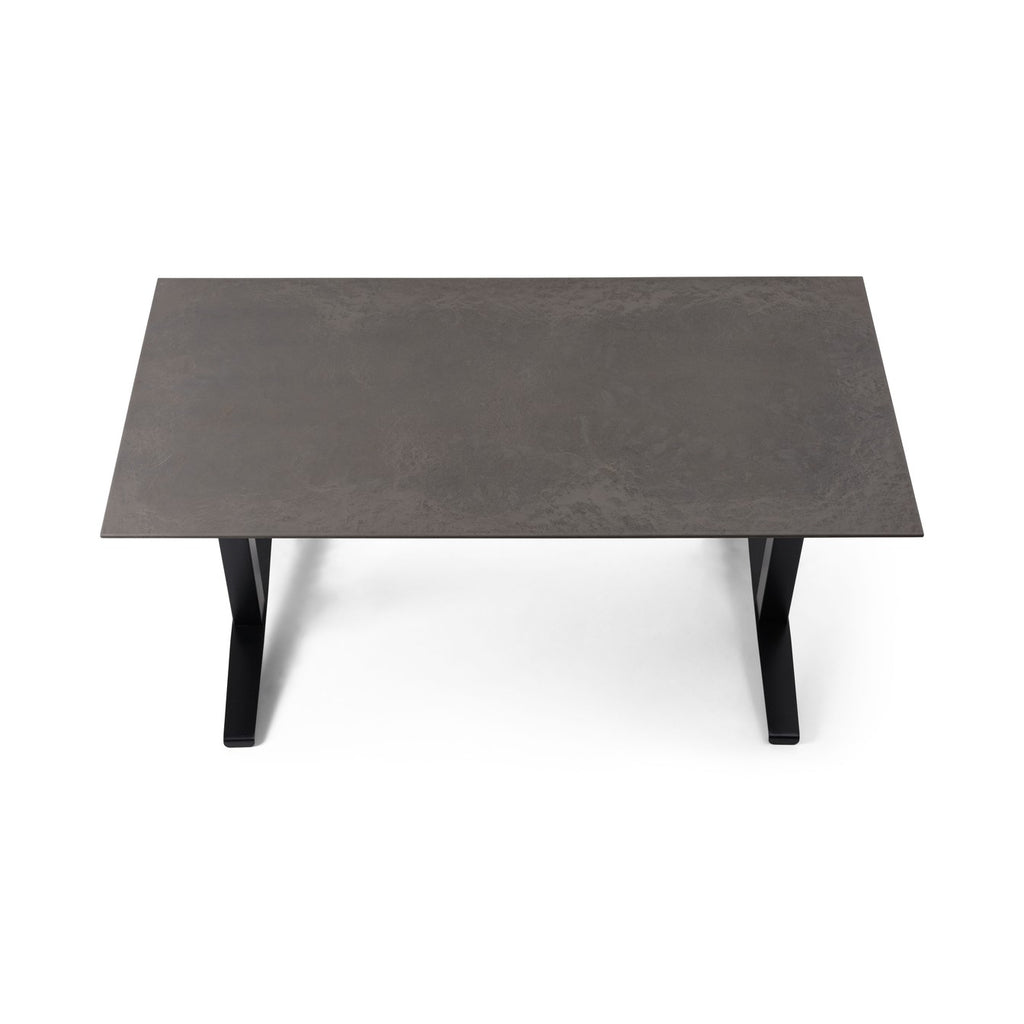 Mater Desktop in Coffee Waste Soft Black seen from above