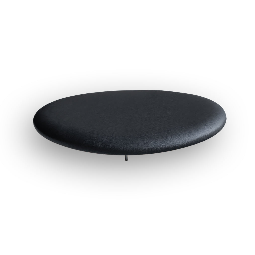 Seat - High/Low Stool - Black leather