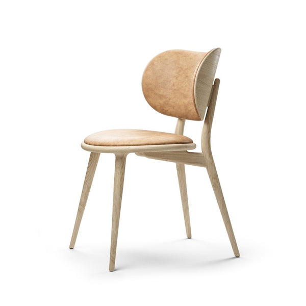 The Dining Chair | Matt Oak Pista | Camo Leather Pista Sand | by Space Copenhagen