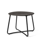 Lily Side Table H 35 cm in Coffee Waste Black, front view