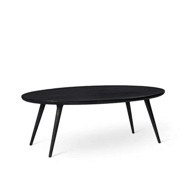 Accent Oval Lounge Table | Black Stain Lacquered Oak | by Space Copenhagen