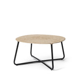 Lily Lounge Table Ø 60 cm in Coffee Waste Light, front view