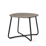 Lily Side Table H 35 cm in Coffee Waste Dark, front view