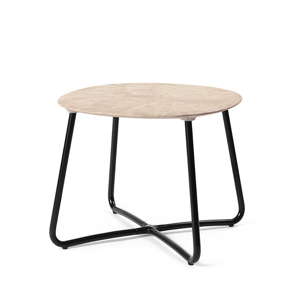 Lily Side Table | H 35 cm | Wood Waste Grey