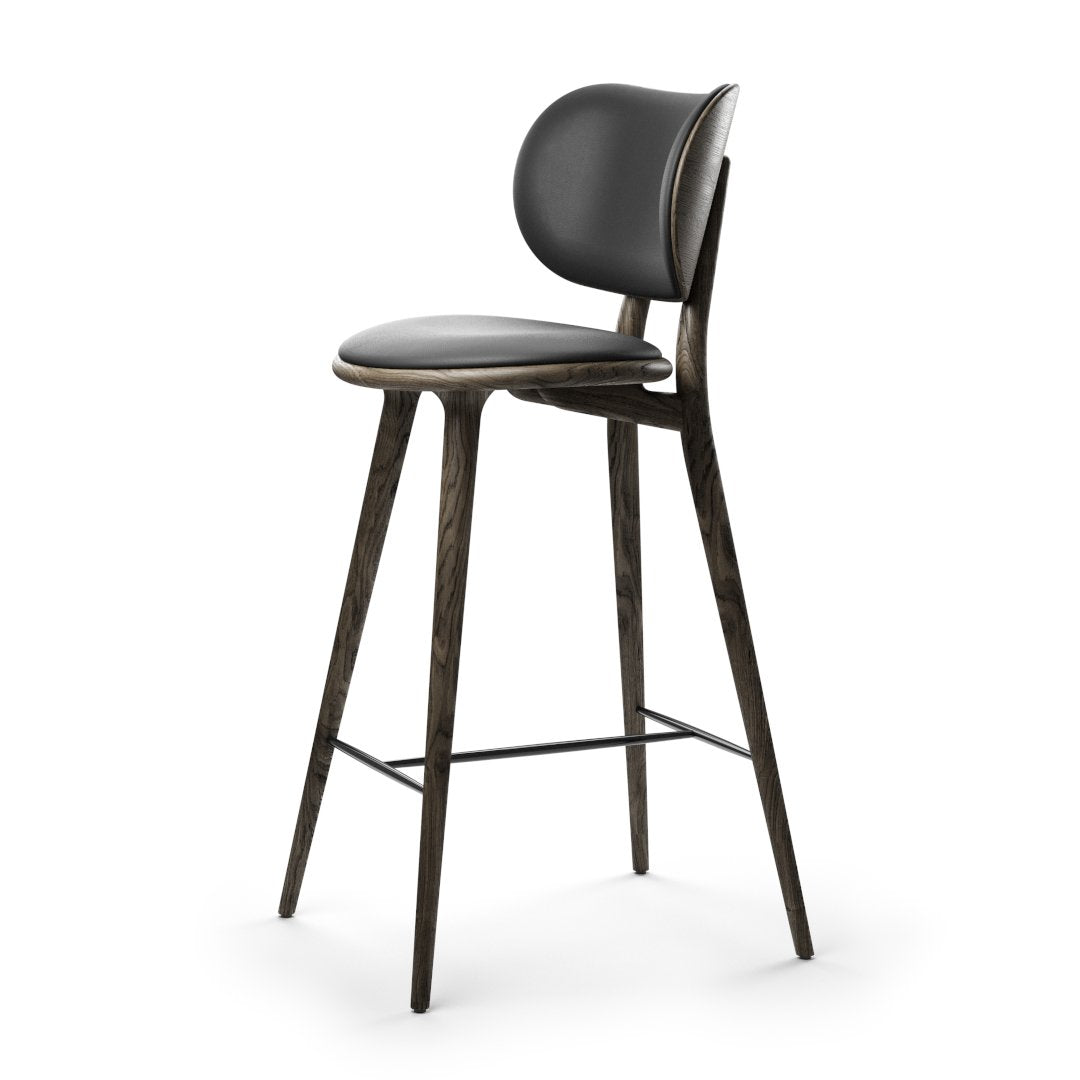 High Stool Backrest | Sirka Grey Oak | 74 cm | by Space Copenhagen