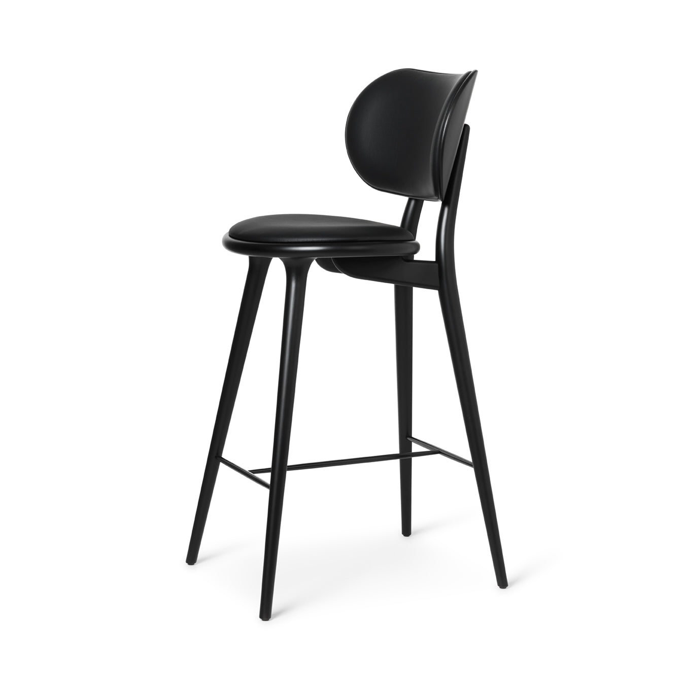 High Stool Backrest | Black Beech | 74 cm | by Space Copenhagen