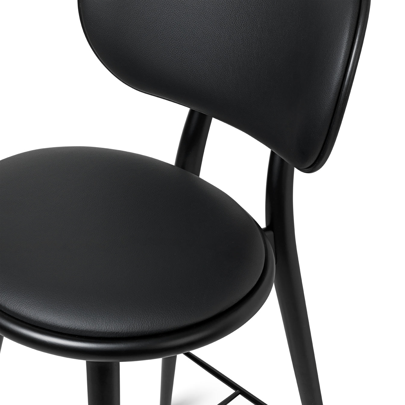 High Stool Backrest | Black Beech | 74 cm | by Space Copenhagen