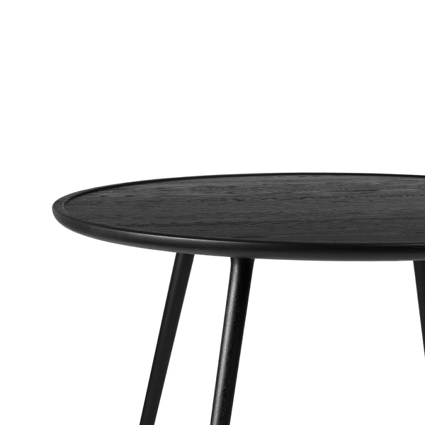 Accent Dining Table | Black Stain Lacquered Oak | Ø 110 | by Space Copenhagen