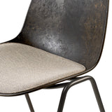 Eternity Sidechair in Coffee Waste Black with seat upholstery, image 3