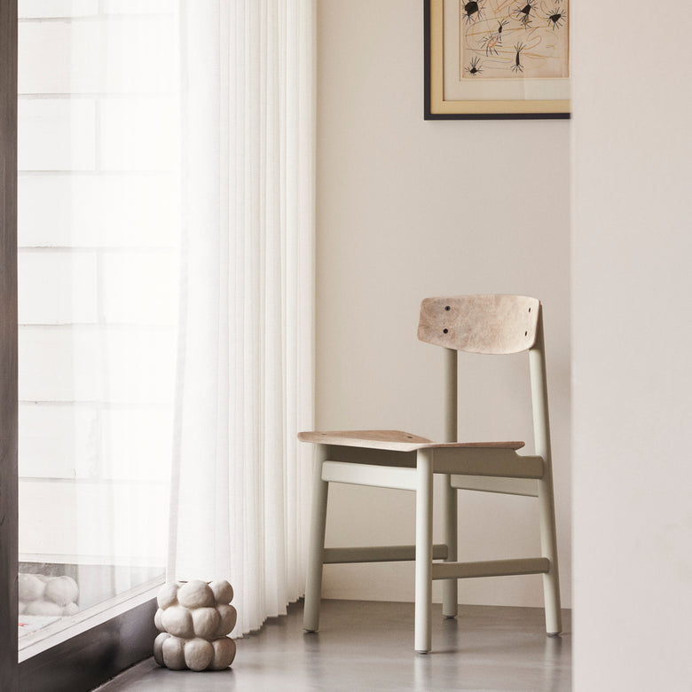 Conscious Chair 3162 in Grey Painted Beech and Wood Waste Grey, in an interior setting, image 6