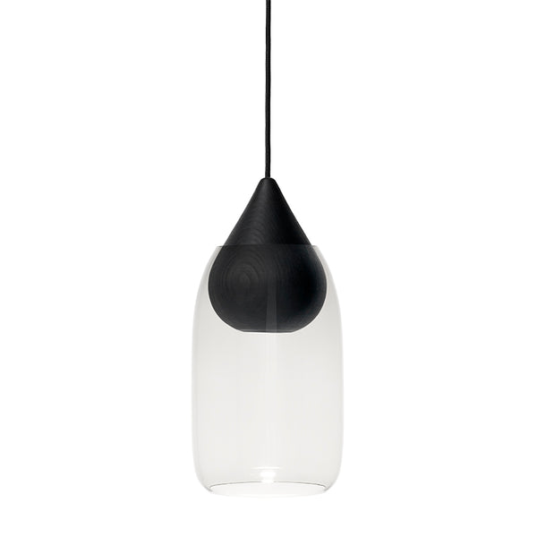 Liuku Pendant Black Drop | Smoke | by Maija Puoskari