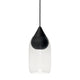 Liuku Pendant Black Drop | Transparent | by Maija Puoskari