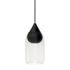 Liuku Pendant Black Drop | Transparent | by Maija Puoskari