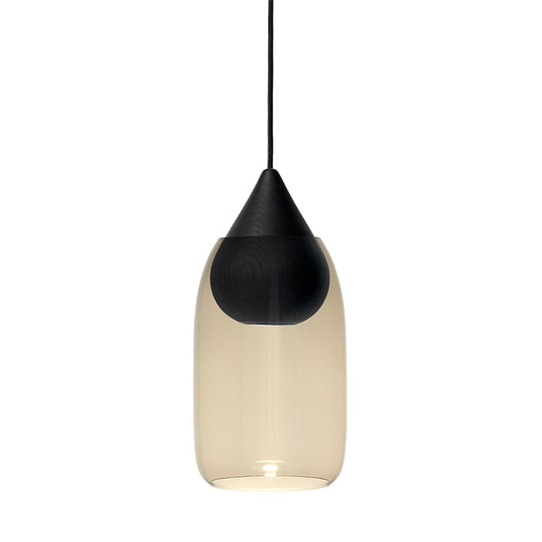 Liuku Pendant Black Drop | Transparent | by Maija Puoskari