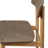Conscious Chair 3162 | Natural Lacquered Oak and Coffee Waste Dark | by Børge Mogensen & Esben Klint
