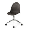 Eternity Swivel | Polished Base w/ castors | Coffee Waste Black | by Space Copenhagen
