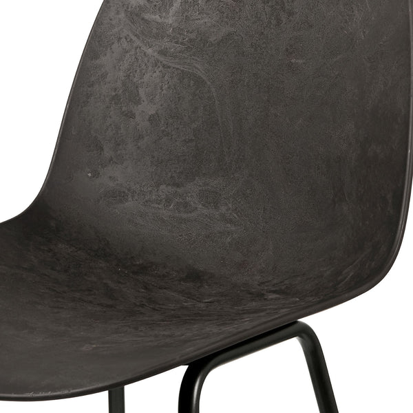 Eternity Bar Stool | Coffee Waste Black | 74 cm | by Space Copenhagen
