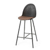 Eternity Counter Stool | Uphol. Seat | Coffee Waste Black | by Space Copenhagen