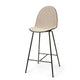 Eternity Counter Stool | Full Front Uphol. | Coffee Waste Black | by Space Copenhagen