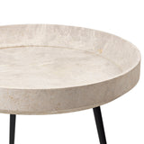 Bowl Table M in Wood Waste Grey, detail