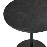 Mater Café Table | Coffee Waste Black | H 71,6 cm | Ø 60cm