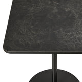 Mater Café Table 60 x 60 cm in Coffee Waste Black, detail