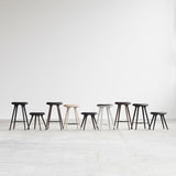 High Stool | Black stained beech | 74 cm | by Space Copenhagen