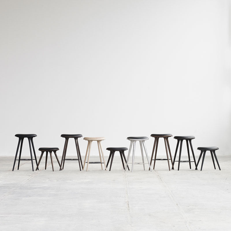 High Stool | Polished Recycled Aluminum | 74 cm | by Space Copenhagen