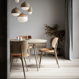 Accent Dining Table | Matt Lacquered Oak | Ø 140 | by Space Copenhagen